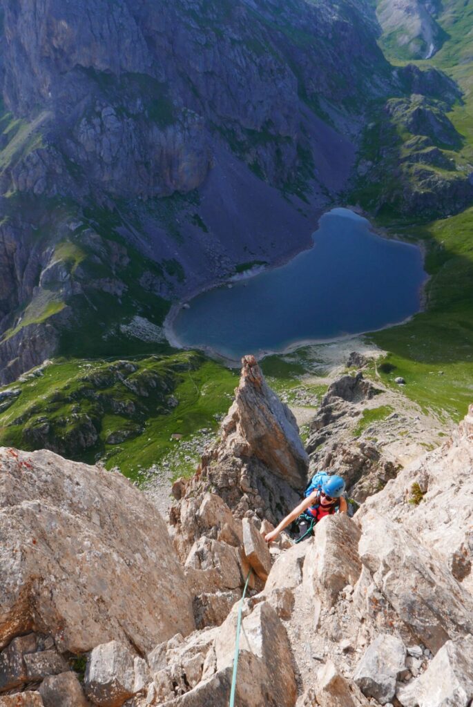 Course d'arêtes de la Bruyère, près de Briançon dans les Écrins