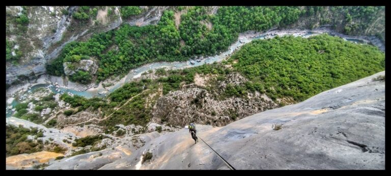 stage grande voie au Verdon