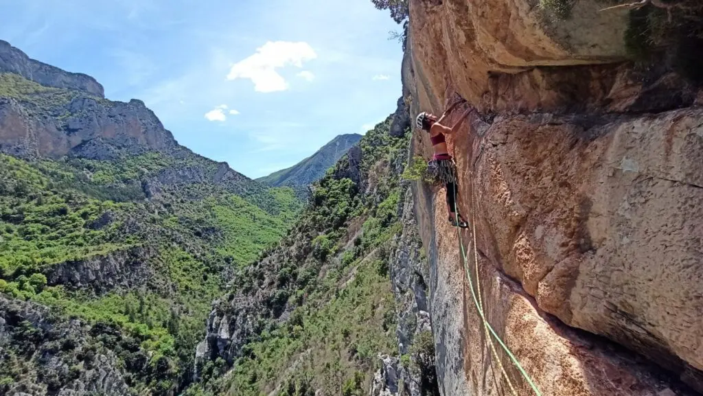 Escalade dans le Verdon
