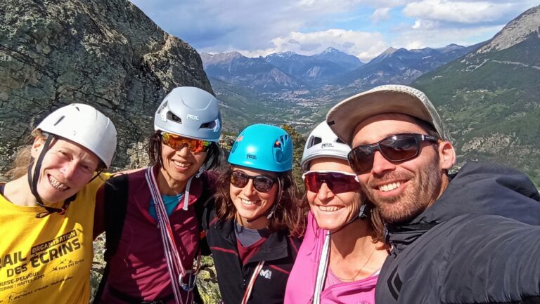 groupe du stage escalade Éperon Bouchier