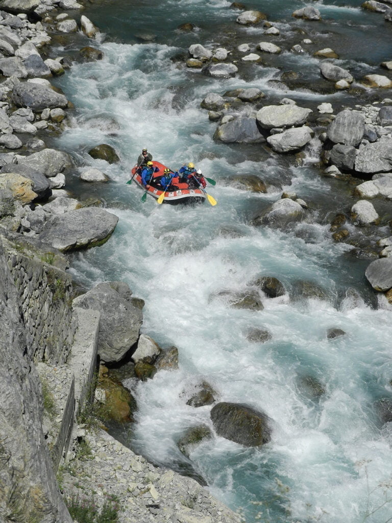 Descente en rafting à Briançon