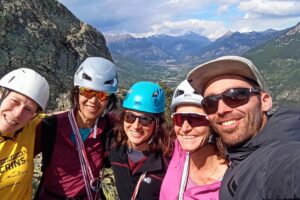 groupe du stage escalade Éperon Bouchier