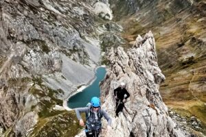 stage escalade grande voie arêtes de la Bruyère