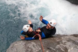 canyoning briançon rappel en famille