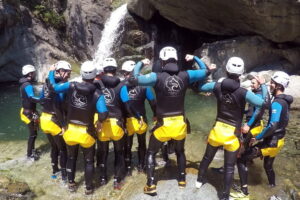 Groupe au Canyon du Fournel