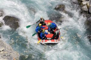 Descente de Guisane en rafting, à Serre Chevalier