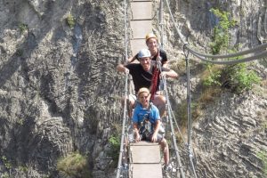 Passerelle de la Via Ferrata la Durance